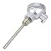 PT100 Industrial Temperature Sensor Probe with 1/2 Inch NPT Thread – Stainless Steel RTD Probe, 8mm Diameter, -200°C to 420°C Range, IP67 Rated Terminal Head