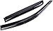 WONSABON Tape-On Window Visors Deflectors Rain Guards 4 Piece Set ‎Compatible with 2008-2017 Mitsubishi Lancer
