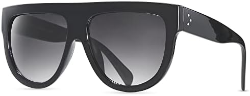 Women's Fashion Flat Top Super Future Sunglasses Retro Vintage Shades
