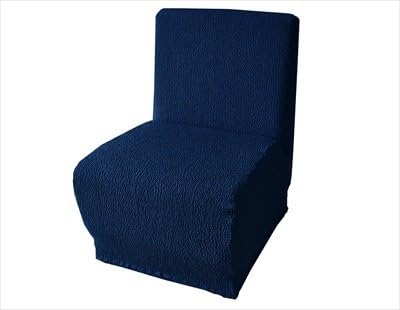 Amazon ソファカバー スーパーストレッチ ニットソファカバー 肘掛無 肘なし 1人掛けソファ用 1人用 伸縮 北欧 ソファー カバー ストレッチ 抗菌防臭 洗える ウォッシャブル 日本製 ニット 無地 ネイビー ソファカバー マルチカバー オンライン通販