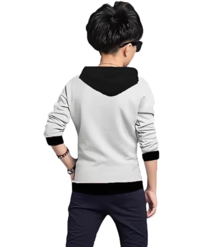 Image of ATLANS Cloths Kids Boys & Girls Hooded Neck Full Sleeves Typography Printed T Shirt, Olive Green, Pack of 1