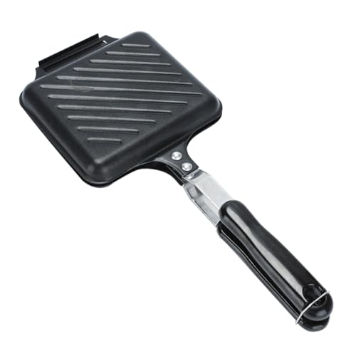 Garneck Sandwich Maker Non Stick Baking Pan Double Sided Kitchen Essential with Ergonomic Handle for for Home Breakfast Sandwiches and Toasts