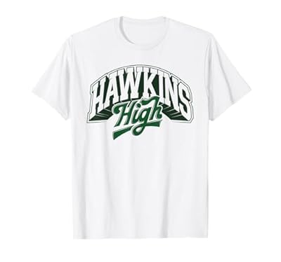 Stranger Things Hawkins High Logo Oficialmente Autorizado Camiseta | Ya disponible en tu tienda friki favorita! En mundofriki.es! Stranger Things Hawkins High Logo Oficialmente Autorizado Camiseta | Ya disponible en tu tienda friki favorita! En mundofriki.es!