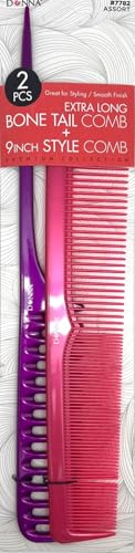 Peines Donna Premium Pearl Combo 9" Azul y Rosa miniatura 1