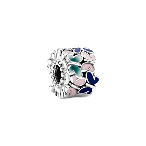 Bouchon à clip pour stopper les charms : perle papillons en argent sterling 925 pour femme