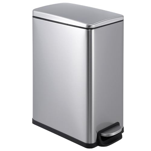Caneca de basura IDEALHOUSE acero inoxidable 10L con pedal
