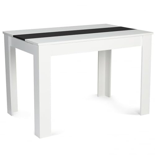 IDMarket ROZY - Mesa de comedor rectangular para 4 personas, 110 ...