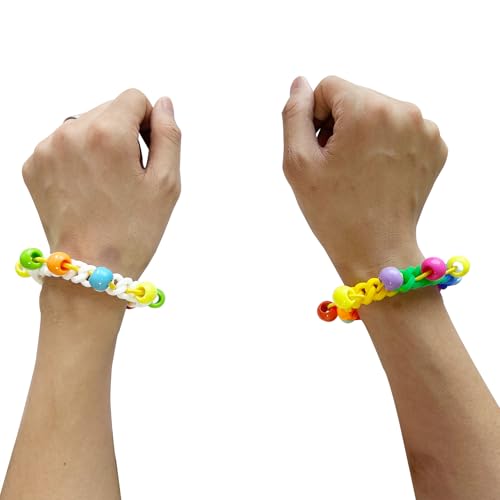 Okueejur 2 Pack Skin Picking Fidget Stretchy Loom Silicone Bead Anxiety Relief for Trichotillomania Nail Biters Hair Pulling by Okueejur - Image 6