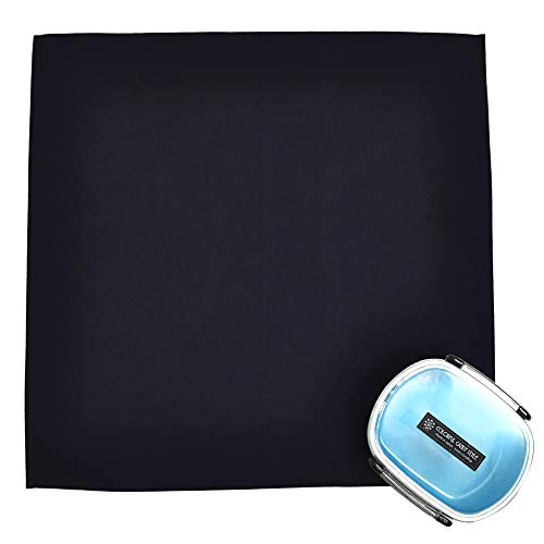 Serviette bento lavable coton marine lot de 2 pour repas propre - 4