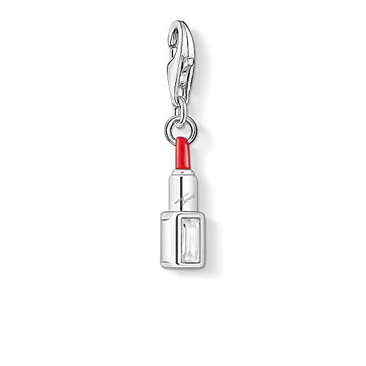 Thomas Sabo Damamulett hänge rött läppstift charm klubb 925 sterlingsilver 1801–041-27