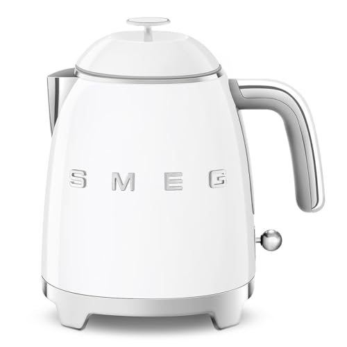 Smeg KLF05WHEU Electric Kettle with a Capacity of 0.8l and a Power of 1400 W KLF05WHEU-white, Plastic, Black