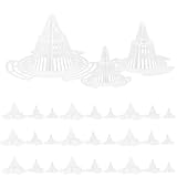 BESPORTBLE 45 Stück Pflanznetz Einsätze für Blumentopf Abflusslöcher Atmungsaktive Drainagematten für Bonsai und Orchideentöpfe Boden Siebnetz zur Erdretention und Wasserableitung