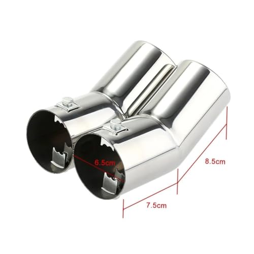 Tubo de escape doble para VW Jetta 1998-2004 en acero inoxidable 4