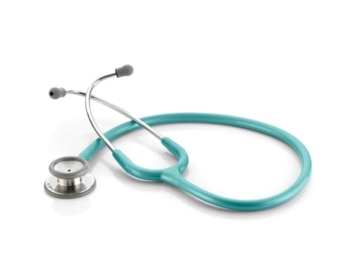 ADC Adscope 603 Clinician Stethoscope with Tunable AFD Technology, 31 inch Length, Metallic Caribbean