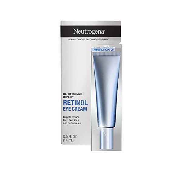 Neutrogena-Rapid-Wrinkle-Repair-Retinol-Anti-Wrinkle-Eye-Cream-for-Dark-Circles-Daily-Eye-Wrinkle-Cream-with-Hyaluronic-Acid-Retinol-Paraben-Free-05-fl-oz Neutrogena Retinol Eye Cream for Dark Circles, Rapid Wrinkle Repair, Daily Anti-Aging Under Eye Cream with Retinol & Hyaluronic Acid to Fight Fine Lines, Wrinkles, & Dark Spots, 0.5 fl. oz