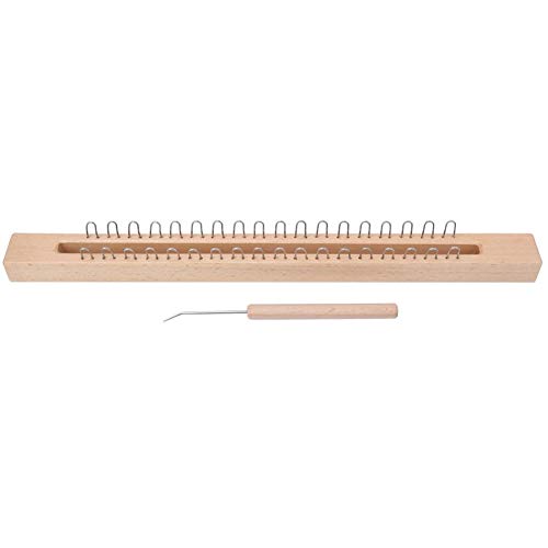 Caredy Knitting Loom, Rechteckige DIY Webmaschine Knitting Loom Kit mit Einer Häkelnadel Webmaschine Knitting Loom Hook Strickhaken Loom Hooks Weaving Kit mit Elbow Crochet Hook Cover