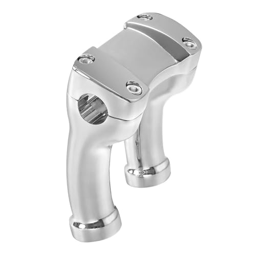 Elevador de manillar de 4" y adaptador de 1" para motos Dyna y Softail 4