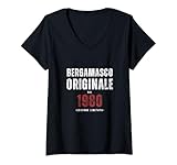 Photo Gallery donna 1980 compleanno bergamasco uomo maglia divertente bergamo maglietta con collo a v Photo Gallery donna 1980 compleanno bergamasco uomo maglia divertente bergamo maglietta con collo a v