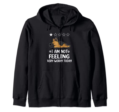 German Shepherd Dog Sleep I Am Not Feeling Funny Puppy Dogs Sudadera con Capucha