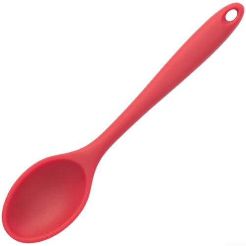 Cucchiaio da minestra in silicone con design scanalato per non