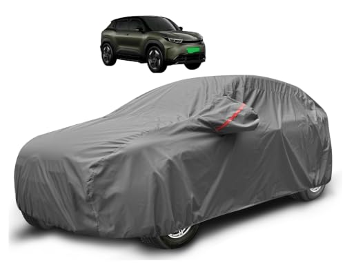 Image of Auto Hub Car Cover Compatible with Toyota Urban Cruiser Ebella with Mirror Pocket, Waterproof Layers, Ebella Car Cover Waterproof - Taiwan Grey