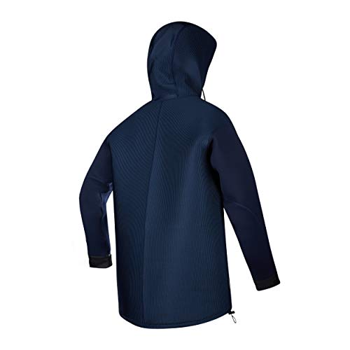 Mystic Watersports - Surf Kitesurf & Windsurfing Ocean Neoprene Wetsuit Coat Jacket - Navy Lime - Unisex miniatura 2