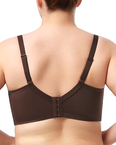 Image of HSIA Minimizer Bras for Women Full Coverage, Unlined Lace Sexy Plus Size Underwire Bra for Large Breasts