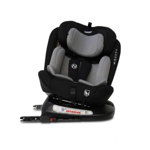 Nania - Siège auto Como pivotant 360° - I-Size 40-150 cm - Evolutif dès la naissance jusqu'à 12 ans environ - Groupe 0+/1/2/3 - Fixations isofix - Protections latérales
