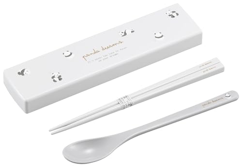 OSK(オーエスケー) カトラリーセット ぱんだ 引きフタコンビ 箸 18cm スプーン 日本製 食洗機対応 抗菌 かわいい おしゃれ 男女兼用 大人用 子供用 学生 CT-27