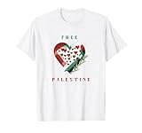 Free Palestine Gaza Hearts Branche d'olivier T-Shirt