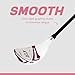 Aspire X1 Womens Golf Clubs Full Set, Includes Driver, Fairway, Hybrid, 6-PW Irons, Putter, Stand Bag, 3 H/C's, Light Graphite Shafts, Golf Clubs Women Right Handed, Purple, Regular or Petite Size