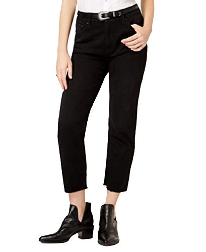 Rewash Juniors' Charlie High-Rise Straight-Leg Jeans (Black, 3)