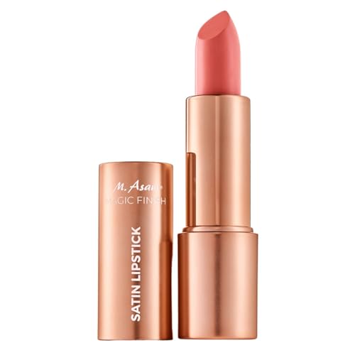 M. Asam Magic Finish Lippenstift Satin Lovely Melon (4g) – Lipstick mit fruchtig-frischem Melonen-Farbton, 4-in-1: Volumen-Peptid, Lippenpflege, Feuchtigkeit & Haltbarkeit, verschönertes Lippenvolumen