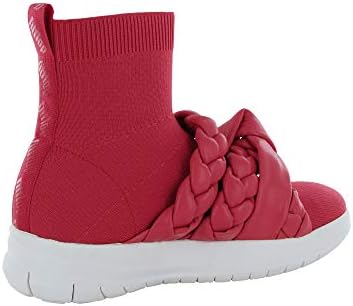 FitFlop Womens Uberknit Braid Sock Boot Sneaker Shoes, Passion Red, US 8 | Image 2