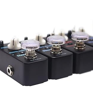 Footswitch toppers made of plastic bumpers with standard 10mm footswitch topper. Good fit for all SONICAKE pedals and most brands of pedal Transparent Clear Design which is great for Footswitches with Halo LEDs Improves switching Accuracy making peda...