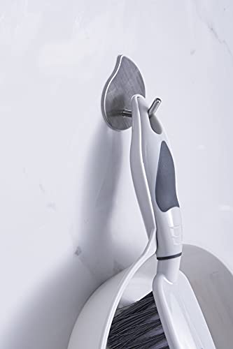 Superio Brush And Dustpan Set, Rubber Edge For Easy Dirt Pickup, Durable Plastic Broom Set With Ergonomic Grip Handle, For Table, Countertop, Desk (1) #TOP6