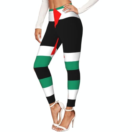 Leggings de compresión de Palestina mallas cómodas para gimnasio yoga y running de mujer
