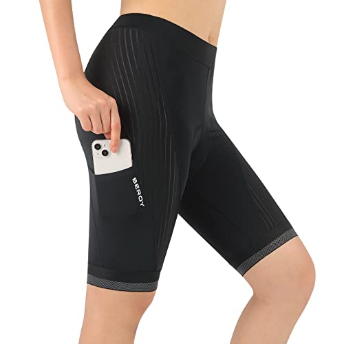 Image of Beroy Women's Triathlon Shorts with 3D Gel Padded, Cycling and Spinning Pants.