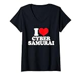 Funny Matching I Love Cyber Samurai Man Woman Kids