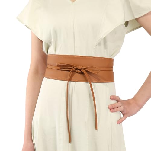 Image of FASHIONGEN - Woman Italian leather Obi belt, CASSIANE