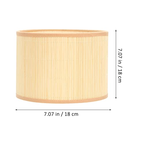 Image of Zerodeko Drum Lamp Shade Elegant Weave Design for Table and Floor Lamps Compatible Decor Accent for Living Room and Bedroom Lighting