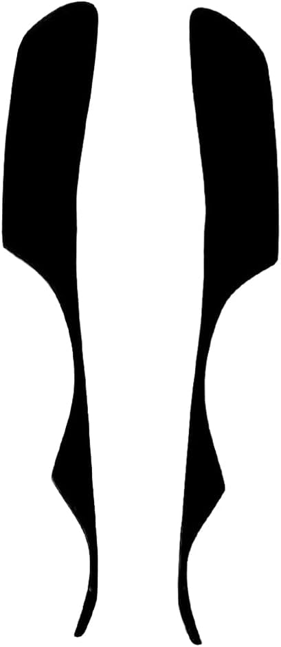 Glossy Black Front Headlight Eyebrows, Pair Headlight Eyelid Headlamp Eyebrow Strip Trim, Compatible with Lexus IS200 IS300 RS200 Altezza 1998-2005