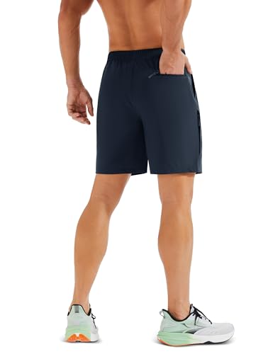 MAGCOMSEN Mens Hiking Shorts 7 Inch Quick Dry Lightweight Fishing Workout Athletic Water Resistant Shorts with Zipper Pockets2