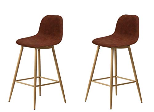 La Chaise Espagnole Vigo Chaise, Tissus, Marron Avellane, 97,5 cm (Hauteur) x 45,5 cm (Largeur) x 48 cm (Profondeur)