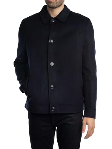 Ted Baker Men's Sharpow Wool Collared Jacket, Navy2