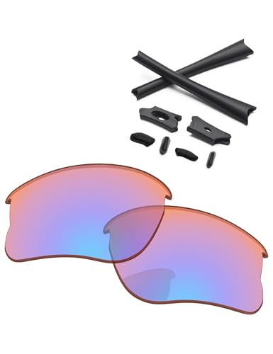 Image of Replacement Lenses & Rubber Kits for Oakley Flak Jacket XLJ OO9009 63mm - Precision Fit, UV Block, Impact Resistant