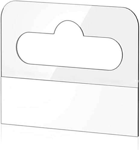 Miniatura 3 de Pestañas colgantes de plástico autoadhesivas, 200 etiquetas colgantes, 1.614 in x 1.299 in, ranuras para colgar, etiquetas colgantes de plástico