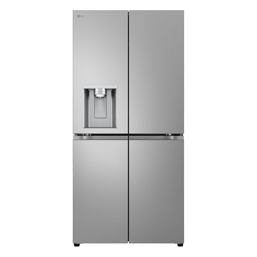 LG GML861PYPE Side by Side Slim Kühlschrank, Klasse E, 506 L, Multi-Door Kühlschrank mit Gefrierfach, Eis-, Crushed Ice- Wasserspender mit UVnano, Total NoFrost, Smart Inverter Kompressor, Wi-Fi