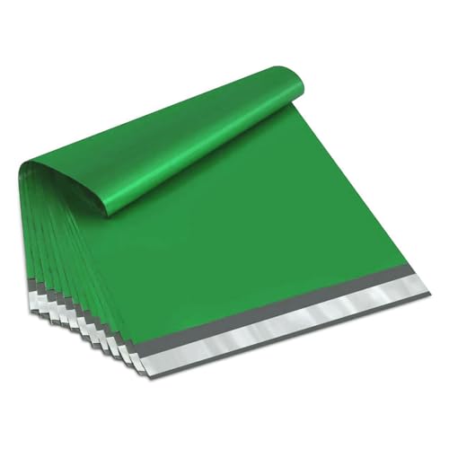 PSBM Green Poly Mailers, 6x9 Inch, 1000 Pack, Glamour Shipping Mailers, Peel and Seal Strip Adhesive Envelopes