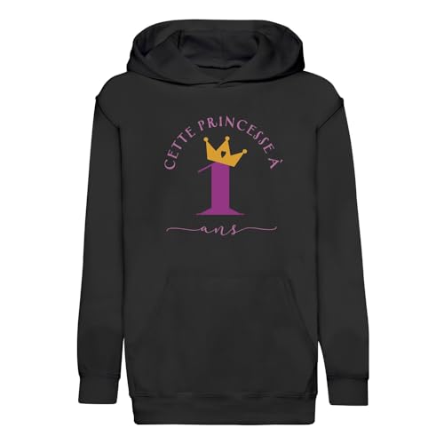Sweat à capuche enfant anniversaire 1 ans vêtement fille